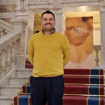 Guillermo Peñalver Honored with Second Prize at the II Bienal de Pintura de la Junta General Exhibition in the Asturian Parliament